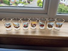 7 x Retro Shot Glasses