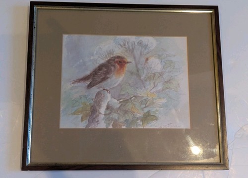 Robin watercolour print - robin,