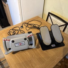 CH Products Virtual Pilot Pro Yoke Joy Stick And Pro Pedals