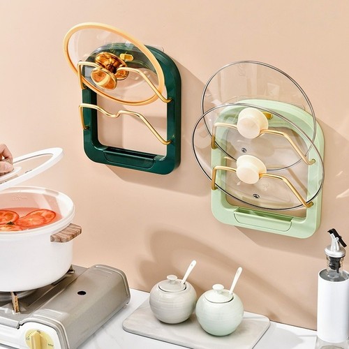 Drill kitchen pot lid rack - no,