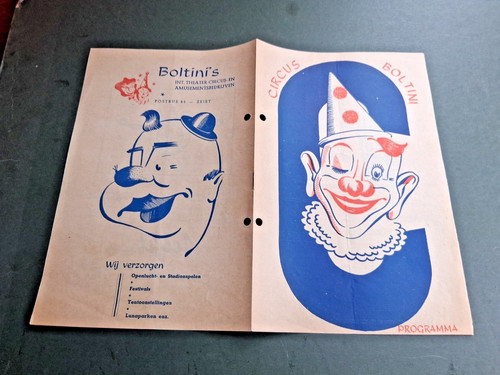 1957 program circus toni - program,