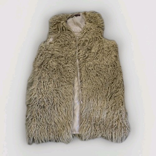Vintage shaggy gilet waistcoat - vintage,