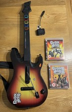 Guitar Hero World Tour Sunburst Sony PS3 PlayStation 3 w/Wireless Dongle & Games