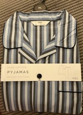 M&S Mens Pyjamas Pure Cotton