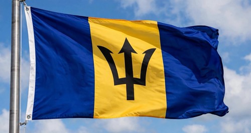 Barbados national flag - barbados,