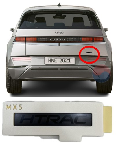 Genuine oem black - htrac, emblem