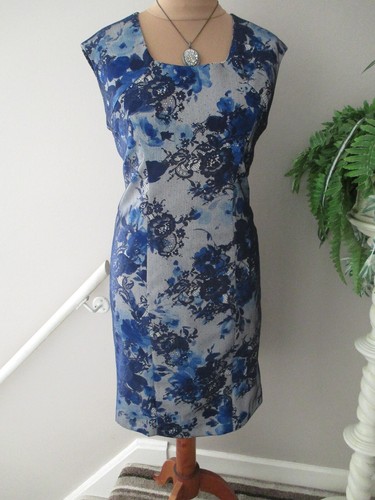 Linea blue mix dress - blue, 14