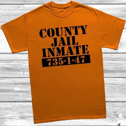 County jail inmate shirt - county, t-shirt