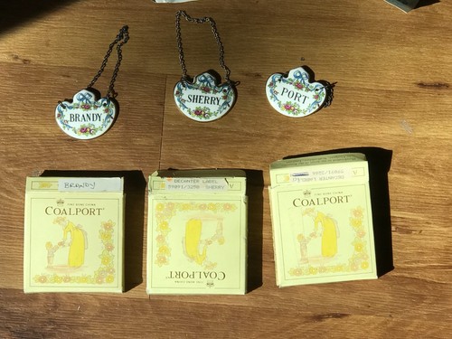 Coalport decanter labels - coalport,