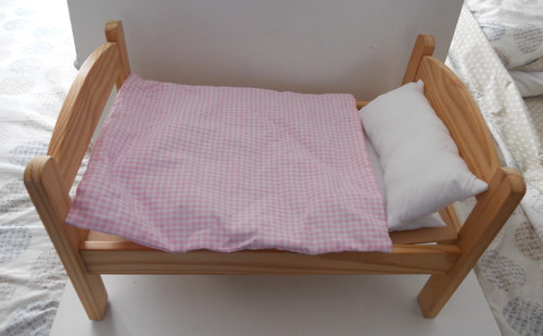 Ikea wooden dolls bed - t, +
