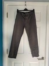 W32 L30 Grey Jeans/chino Style Trousers Denim & Co Primark Good Condition