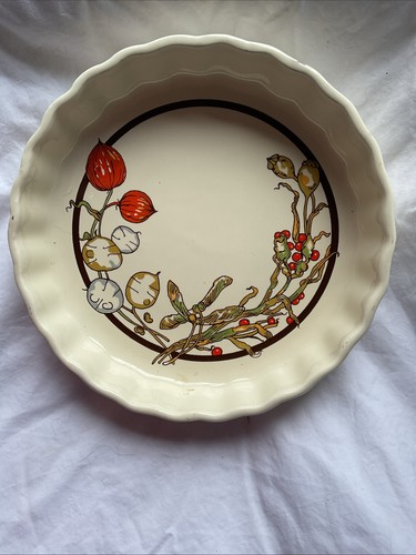 Retro flan dish made - flan,