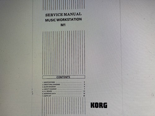 Korg music workstation - workstation, m1