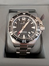 Hamilton Khaki Navy Frogman 42mm Men's Automatic Watch Black Stainless H77605135