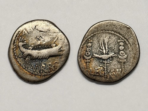 Mark antony denarius leg - antony,