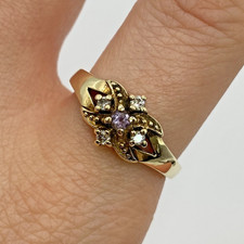 9 ct Gold Amethyst Spinel Ring