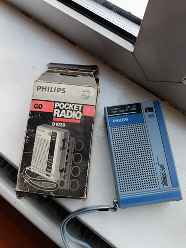 Vintage philips pocket - pocket, radio