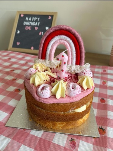Strawberry theme girls rainbow - theme,