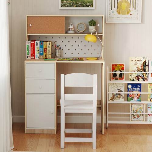 Kids desk and chair - set, wooden