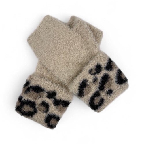 Leopard print cashmere mix - leopard,