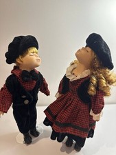 ROSE Porcelain Doll Set Boy &