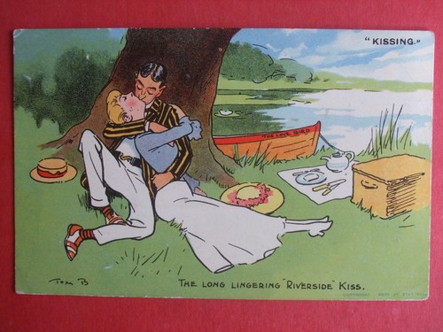 Tom browne comic kissing - tom,