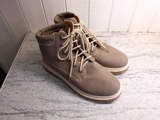 Mad Wax Lace Up Faux Leather Boots In Brown Size UK7/EU41 Used.