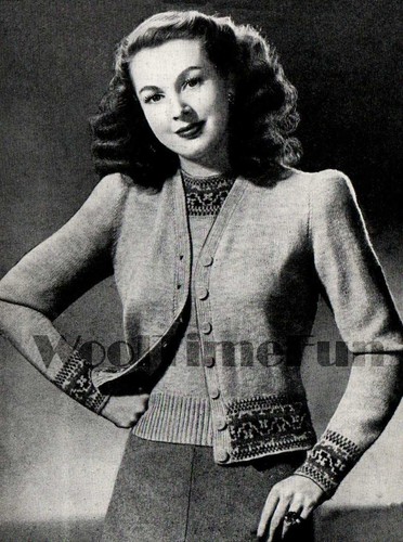 Vintage knitting pattern - knitting,