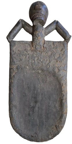 Old tribal unusual fang figure - old,