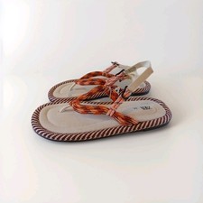 Zara Flat Toe Post Pink Multi