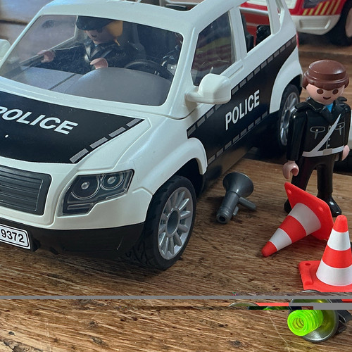 Playmobil police suv car - police,