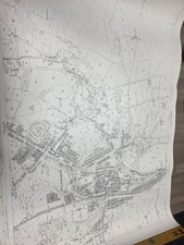 Vintage Ordnance Survey Map 1938 - LANCASHIRE RAMSBOTTOM - 25 inches - 1 mile