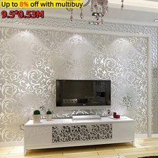 Glitter Damask Wallpaper 3D