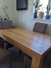 Oak Table For Dining  And Four