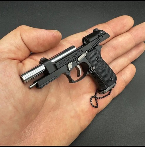 Miniature gun pistol keychain - pistol,
