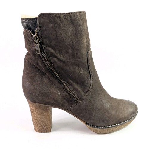 Manas brown nubuck - manas, leather