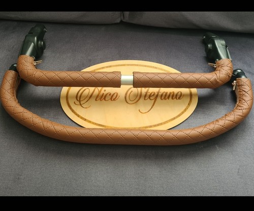 Quilted faux leather handle - faux,