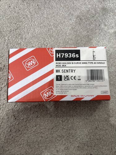Sentry 32a rcbo h7936s type - rcbo,
