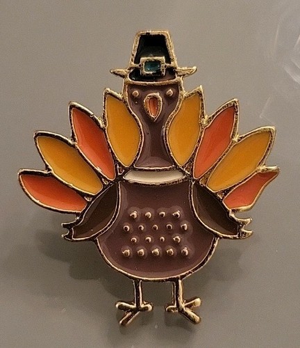 Vintage fall autumn brooch - autumn, pin