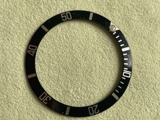 Genuine & Original Rolex Submariner Bezel  insert  Used Condition- 14060 36.6 mm