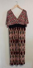 Savoir Large Size 16 / 18* Ankara Pattern Stretch Maxi Dress~ Great Condition