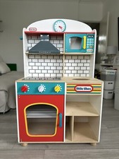 Little Tikes - First Kitchen with Lights & Sound - Wooden Play Set-Pretend Play