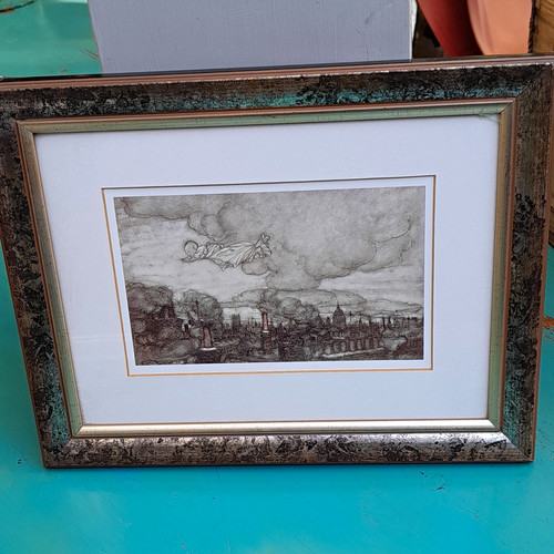 Framed aviation cityscape - framed,