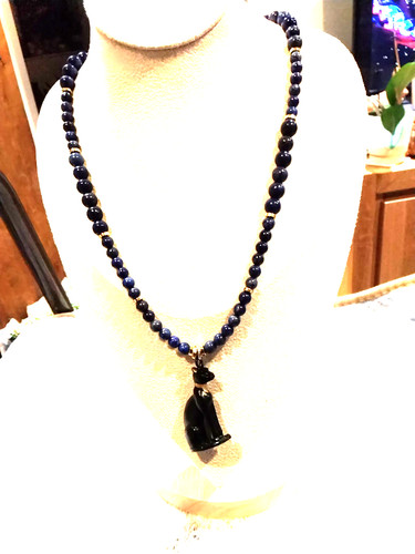 Black bastet cat goddess - black, of