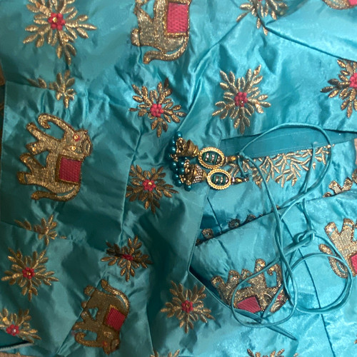 Girl blue silk blend - girl’s,