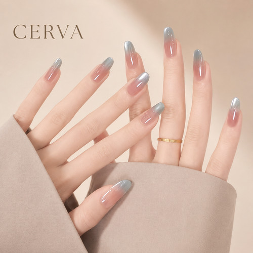 Handmade ombre press nails - handmade,