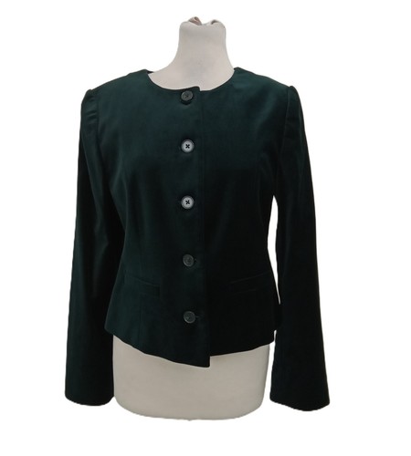 Women collarless jacket - collarless,