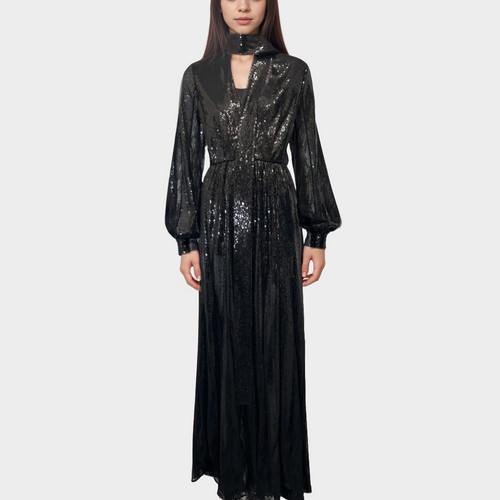 Elie saab black sequin and - elie,