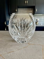 Galway Irish Crystal Millennium Vase Excellent Condition