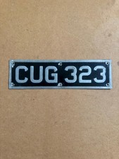 CUG323 Bristol LS6G Crosville Chester Bus Coach Fleet Number Plate Sign Badge